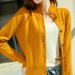 Femmes tricots LONGMING 2022 femmes Cardigan pull laine mérinos haut automne chandails tricotés doux cachemire coréen