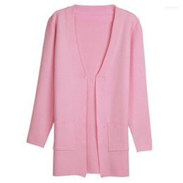 Tricots pour femmes Poncho Cardigan Feminino Ohclothing 2023 printemps et automne femmes haut moyen-long pull d'extérieur