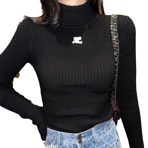 Pull en tricot à manches longues pour femme