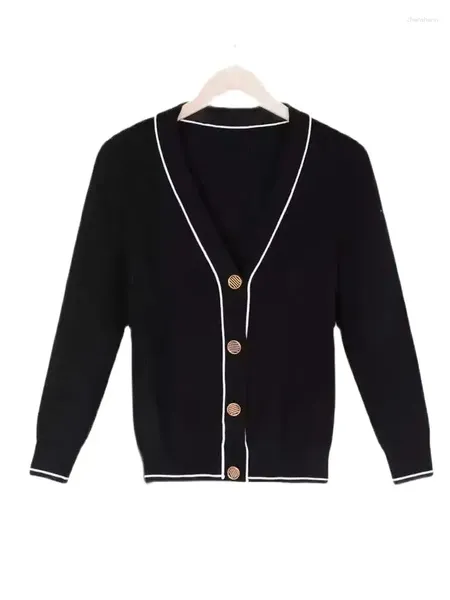 Pull en tricot pour femmes, Cardigan épais pour infirmières avec haut court tricoté