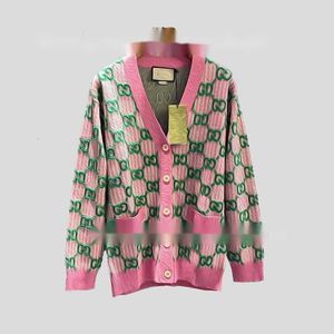 Tricots pour femmes Tees Designer 23 New G Manteau Cardigan en laine contrastée à manches longues ZIN0
