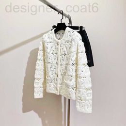 Women's Knits Tees designer Shenzhen Nanyou Clothing CE Home Hook Flower Sweater Herfst en Winter New Cardigan Kleine geurige gebreide korte jas 6IC7