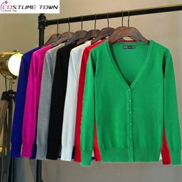 Cardigan tricoté pour femmes, vêtements de printemps et d'automne, Version coréenne, pull court, châle à manches longues, petite veste 231006