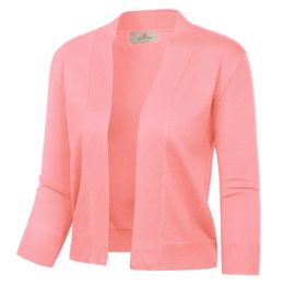 Damesbreien T -stukken dames schouderophalend bolero tops 3/4 mouw gebreide bijgesneden vest formeel blazer