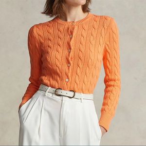 Dames Knits Tees Lente Gebreid Klein Paard Vest Blouse Slanke Lange Mouw Vrouwelijke Trui Twist Shirt Gebreid Jasje Oranje Tops 230829