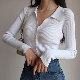 Tricot de tricots pour femmes en V refoule le collier de mixage de pull tricoté sexy commande