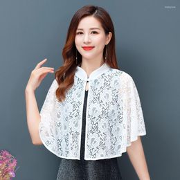 Femmes tricots blanc rétro boîte de nuit Boho fête Kimono chemise Crochet Cardigan bohème ample Blouse été hauts vêtements de plage résistant au soleil