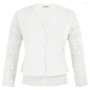 Damesbreien vrouwen bijgesneden Cardigan trui 3/4 mouw v-neck button-up breierwear vrouwelijke tops comfortabele kleding