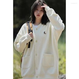 Femmes Knits Femmes Spring Aurunn One Piece Top Sweater Treat Coat Loose Loose Fashion Soft All-Match Outdoor