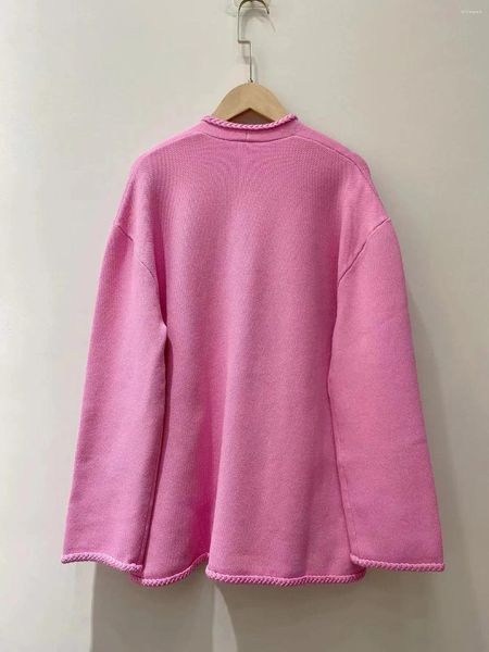 Tricots pour femmes Sweater 2023 Spring Belt Pocket Cardigan Veste / Jupe Tank