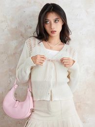 Tricots de tricots pour femmes cardigans en tricot sucré