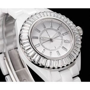 Dames dameshorloge Designer horloge rond 12-serie Modieus mechanisch uurwerk Horloge Super lichtgevend gecoat keramisch horloge Hoge kwaliteit cadeau 33 mm (B0105)