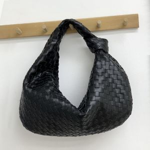 Sac à bandoulière pour sacs fourre-tout pour femmes 100% authentique en cuir de luxe de luxe Sac tissé Sac à provisions de grande capacité 2024 Nouveau 46 cm