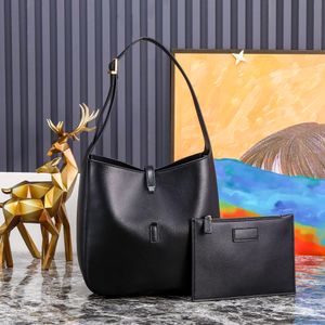 Bolso de hombro hobo le 5 a 7 para mujer, traje de 2 piezas, monederos para hombre, bolso de cuero genuino, bolso de mano para axilas cassandre, bandolera para mujer, bolso de mano de diseñador de lujo con letras de metal