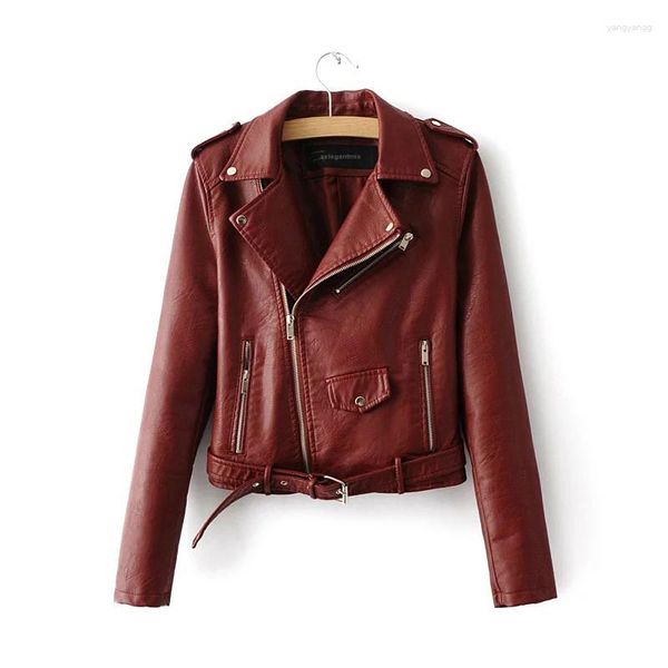 Chaquetas con capucha de cuero para mujer, abrigos con cremalleras negras, informales, para otoño e invierno, chaqueta de motocicleta para mujer, Tops