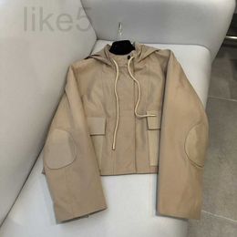 Chaquetas de diseñador de imitación de cuero para mujer, gabardina corta, parkas, abrigo de plumón, chaqueta de moda, diseñadores, estilo, corsé delgado, traje grueso, rompevientos, bolsillo, abrigos cálidos