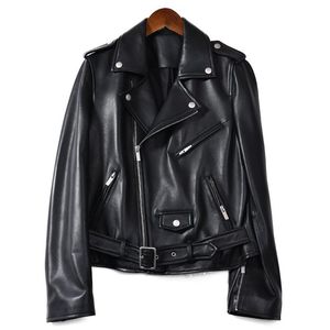 Femmes cuir Faux MAOMAOFUR véritable veste femmes moto motard manteau dames mode haute qualité en peau de mouton femme