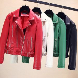 Femmes en cuir été et printemps moto veste manteau pour femmes Style coréen Shorts PU vestes femme Streetwear 2023