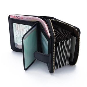 Portefeuille en cuir pour femmes authentique en cuir porte-bains porte-carte portefeuille pour femmes bonbons couleurs vache féminine 249a