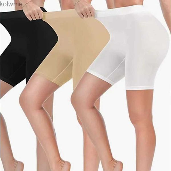 Leggings para mujer 2 piezas para mujer Pantalones cortos de algodón para niño Ropa interior anti rozaduras Soft Biker Short Plus Bragas Pantalones de seguridad YQ240130