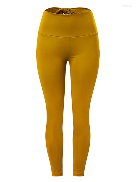 Leggings femmes 2023 femmes nœud papillon Fitness taille haute élastique tricot Push Up Leggins Sexy cheville longueur entraînement jegging décontracté F