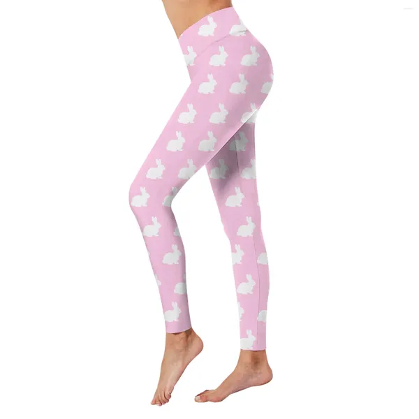 Leggings pour femmes 2024 Casual Stretchable Pâques imprimé serré hanche levage fitness yoga