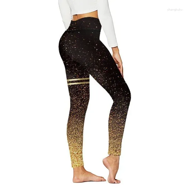 Leggings féminins 2024 Pantalons de yoga à redire à double anneau à taille haute haute