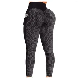 Damesleggings 2024 Dames Sport Push Up Hoge taille Fitness Casual elastische legging Femninia Yoga Slanke broek