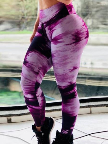 Leggings de mujer Legging con estampado abstracto Mujeres Entrenamiento Fitness Jogging Running Leggins Gimnasio Medias Ropa deportiva elástica Ejercicio Pantalones de yoga