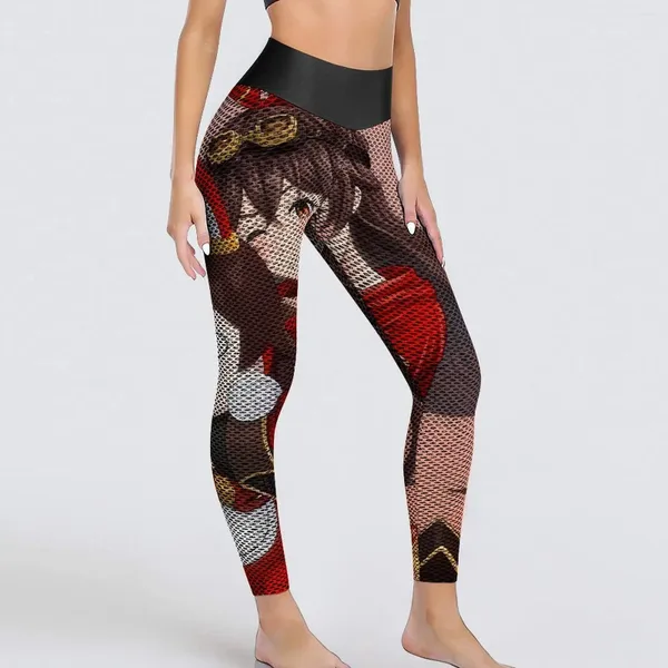 Leggings de mujeres Amber Genshin Impacto Sexy Lindo Anime Pantalones de yoga de cintura Alta Retro