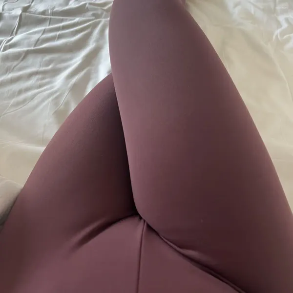 Leggings pour femmes automne hiver violet chaud coton pantalons de yoga femmes taille haute plus taille sexy