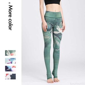 Leggings pour femmes Cloud Hide Pantalons de yoga Femmes Taille haute Trainer Leggings de sport Collants longs Floral Push Up Running Pantalon Workout Tummy Control