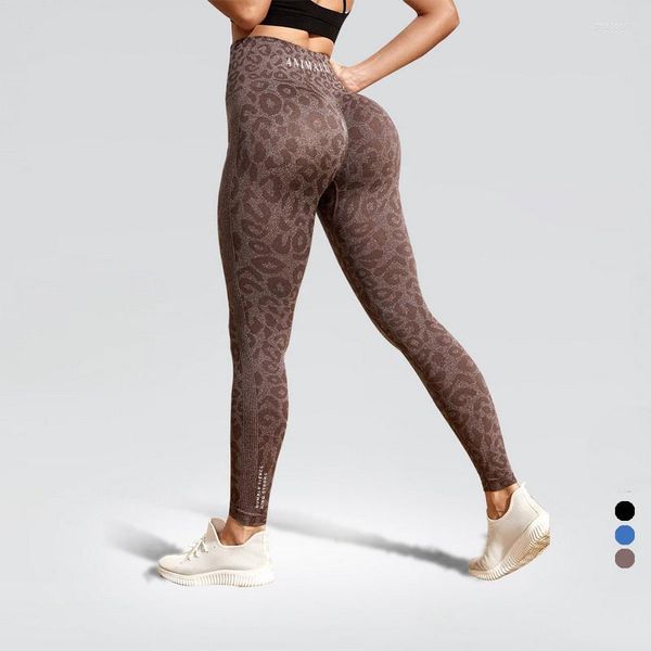 Leggings Femme Personnaliser Leopard GYM Fitness Yoga Pantalon