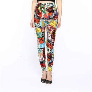 Vrouwen s Leggings DOIAESKV Print Mode Vrouwen Sexy Casual Kleurrijke Been Warmer Elastische Broek Leggins Broek Broek 230309