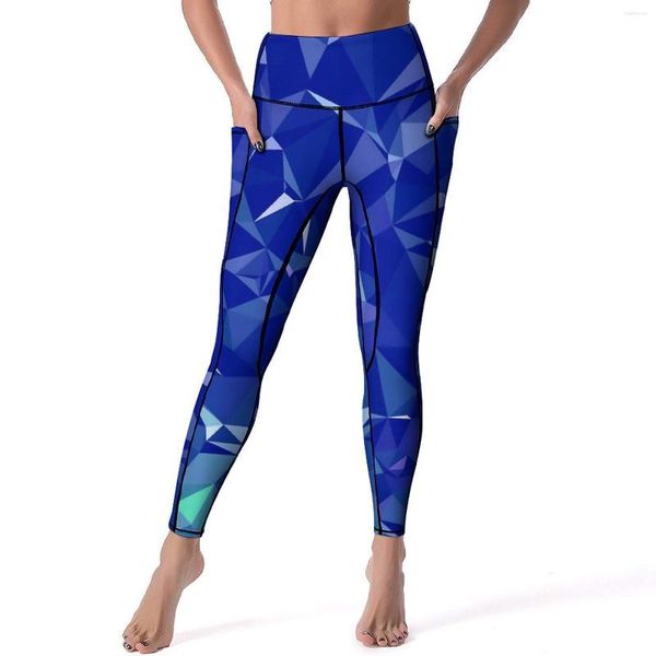 Leggings pour femmes Élégant Geo Print Moderne Géométrique Art Gym Yoga Pantalon Push Up Esthétique Leggins Stretch Graphic Sport Legging Cadeau