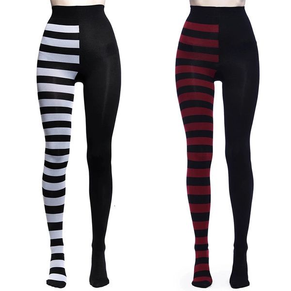 Leggings Femmes FCCEXIO Rayé Yoga Legging Femmes Imprimer Goth Style Long Collants Casual Punk Dames Sport Taille Haute Entraînement Élastique Leggings 230907