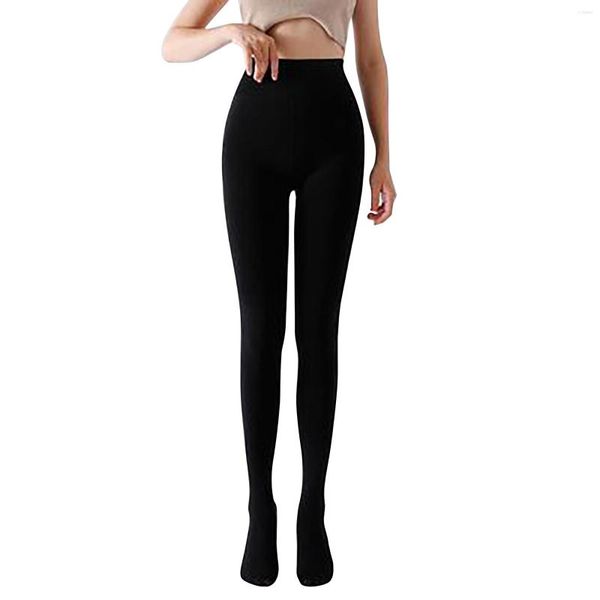 Leggings de mujer para mujer de talla grande cálido polar pierna magra pantalones de presión Pantalon Femme