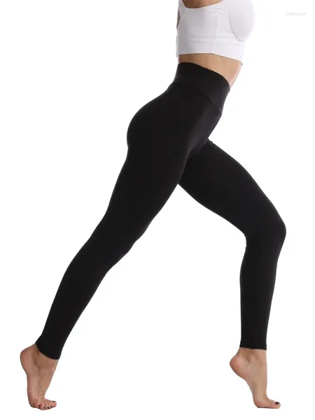 Leggings femeninos Fitness altos estiramientos para mujeres Atendy informal Sports Push Up Fashion Black Pants 2024