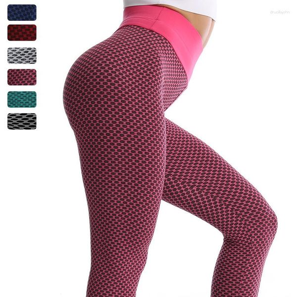 Leggings pour femmes hauts grille femmes femme sans couture de fitness décontracté butin de yoga pantalon sportif coloré féminin sexy push up leggins