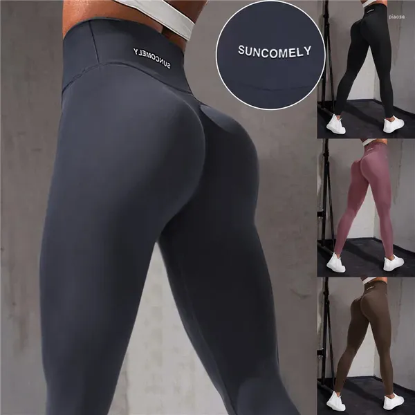 Leggings para mujer, cintura alta, sensación desnuda, Push Up, deporte, mujer, Fitness, correr, pantalones de Yoga, energía, gimnasio sin costuras