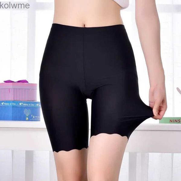 Leggings para mujer Bragas de seda de hielo Pantalones cortos de seguridad sin costuras Moldeadores de cintura alta Falda de verano Calzoncillos Íntimos para mujer Ropa interior para mujer YQ240130