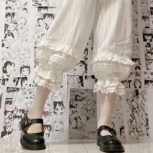Leggings pour femmes japonais doux Lolita sécurité pantalon court Kawaii culotte à volants coton taille élastique victorien arc Shorts mignon Bloomers 230617