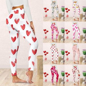 Leggings de mujer Damas Yoga Lindo Impreso Día de San Valentín Trabajo informal para mujeres Pantalones de vestir La oficina