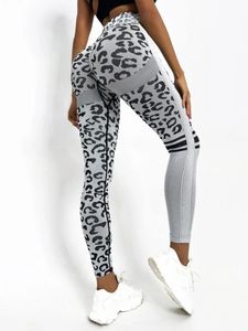 Dames leggings luipaard print naadloze yogabroek hoge taille tillen heupen fitness broek yoga strakke lopende broeken vrouwen 230816