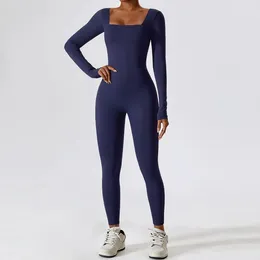 Leggings das Mulheres Moditin 2023 Inverno Mulheres Fitness Set Macacão para Ginásio Manga Longa Tops Sem Costura Quick Dry Sports Workout Wear