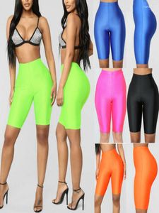 Legging Femme NDUCJSI Léger Respirant Séchage Rapide Fluorescent Printemps Été Sports Plein Air Femme Coton Taille Haute Short Élastique