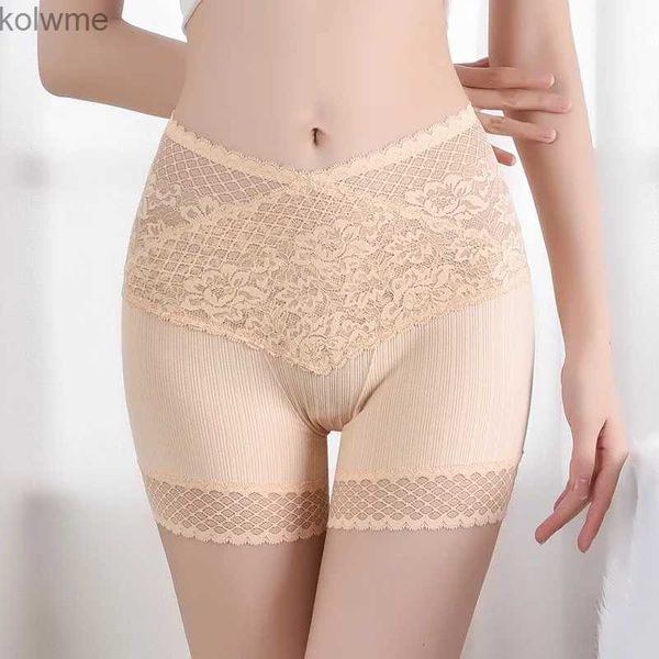 Leggings Femmes Nouveau Sexy Dentelle Sécurité Court Femmes Coton Doux Pantalon Sans Couture Chaud Été Sous Jupe Shorts Modal Glace Soie Respirant Collants YQ240130