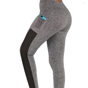 Leggings pour femmes Poches Extensible Fitness Running Taille haute Pantalon de yoga Femmes Sports GYM Legging Entraînement Push Up Collants Pantalon