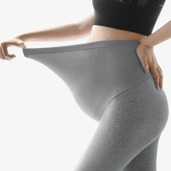 Leggings para mujer, ropa de maternidad ajustada de cintura alta para embarazo, pantalones moldeadores de cuerpo tejidos con soporte para el vientre para mujeres embarazadas