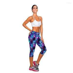 Leggings femme imprimé taille haute recadrée Sport Fitness Stretch pantalon thermique Push Up mode Femninia Legging sportif